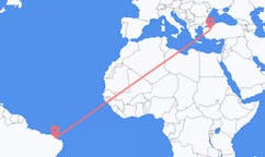Flyreiser fra Aracati, Brasil til Kutahya, Tyrkia