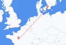 スウェーデンのマルメから、フランスのツアーまでのフライト