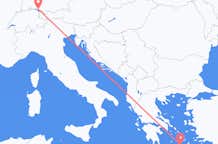 Flyreiser fra Friedrichshafen, Tyskland til Santorini, Hellas