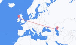 Flyrejser fra Aqtau, Kasakhstan til Derry, Nordirland
