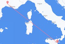 Flights from Catania, Italy to Nîmes, France