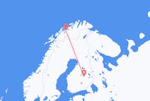 Flyrejser fra Sørkjosen, Norge til Kuopio, Finland