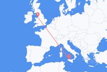 Flights from Liverpool, England to Palermo, Italy