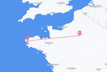 Vluchten van Brest, Frankrijk naar Parijs, Frankrijk