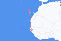 Vluchten van Bissau, Guinee-Bissau naar Santa Cruz de La Palma, Spanje