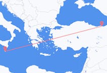 Lennot Vallettasta Trabzoniin
