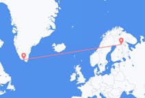 出发地 格陵兰出发地 卡科尔托克目的地 芬兰库萨莫的航班