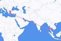 出发地 泰国出发地 洛坤是洛玛叻省目的地 希腊Paros的航班