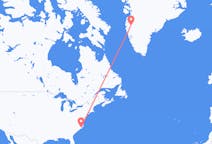 เที่ยวบินจาก New Bern ไปยัง Kangerlussuaq