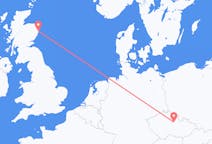 Vluchten van Aberdeen, Schotland naar Pardubice, Tsjechië
