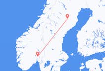 Flyreiser fra Lycksele, til Oslo