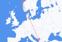 Flights from Florø to Tirana