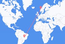 Flyreiser fra Goiânia, Brasil til Molde, Norge
