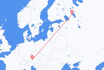 Fly fra Petrozavodsk til Salzburg