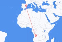 Flights from Kuito, Angola to Alicante, Spain