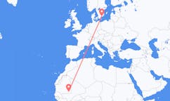 Flüge von Nema, Mauretanien nach Ronneby, Schweden
