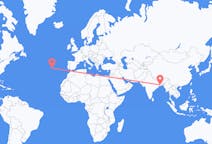 Flyrejser fra Kolkata, Indien til Ponta Delgada, Portugal