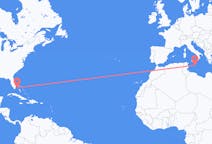 Flyreiser fra Bimini, Bahamas til Malta, Malta