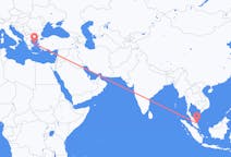 出发地 马来西亚关丹目的地 希腊斯基罗斯岛的航班