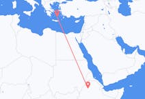 エチオピアのから バハルダール、ギリシャのへ サントリーニ島フライト