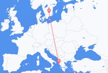 Flights from Växjö, Sweden to Corfu, Greece
