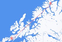 Vluchten van Svolvær naar Tromsø