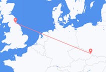 Flights from Durham, England, the United Kingdom to Ostrava, Czechia
