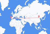 Flights from Zhangjiakou, China to Lisbon, Portugal
