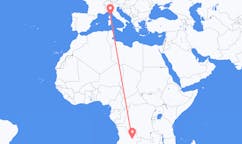 Flyg från Luena, Angola till Bastia, Frankrike
