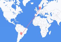 Flyreiser fra Corrientes, Argentina til Hamburg, Tyskland