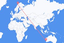 Vols de Perth, Australie à Narvik, Norvège