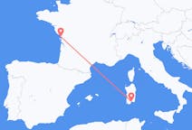 Flug frá La Rochelle, Frakklandi til Cagliari, Ítalíu