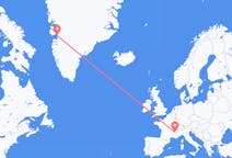 Loty z Ilulissat, Grenlandia z Grenoble, Francja