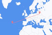 Flights from Corvo Island, Portugal to Minsk, Belarus