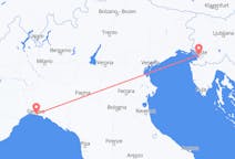 Flights from Trieste to Genoa