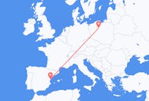 出发地 波兰比得哥什目的地 西班牙卡斯特罗德拉普拉纳的航班