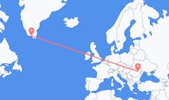 그린란드 나르사크에서 출발해 루마니아 바코까지(으)로 가는 항공편