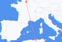 Flyreiser fra Konstantin, Algerie til Paris, Frankrike