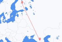 Flyg från Nalchik till Kuopio