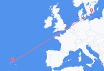 Fly fra Terceira til Ronneby