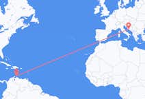 Flyreiser fra Aruba, til Split