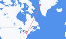 Lennot Harrisburgista, Yhdysvallat Sisimiutille, Grönlanti