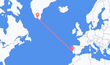 Lennot Narsaqista, Grönlanti Lissaboniin, Portugali