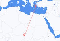 Flights from N Djamena to Santorini