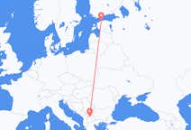 Flyg från Tallinn till Skopje
