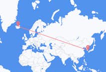 Loty z Busan, Korea Południowa do Akureyri, Islandia