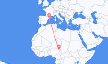 Flyg från Maiduguri till Barcelona