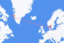 Voos de Arhus, Dinamarca para Maniitsoq, Groenlândia
