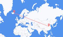 Flyg från Zhengzhou, Kina till Egilsstaðir, Island