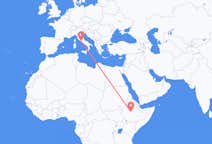 Flyrejser fra Addis Ababa til Rom
